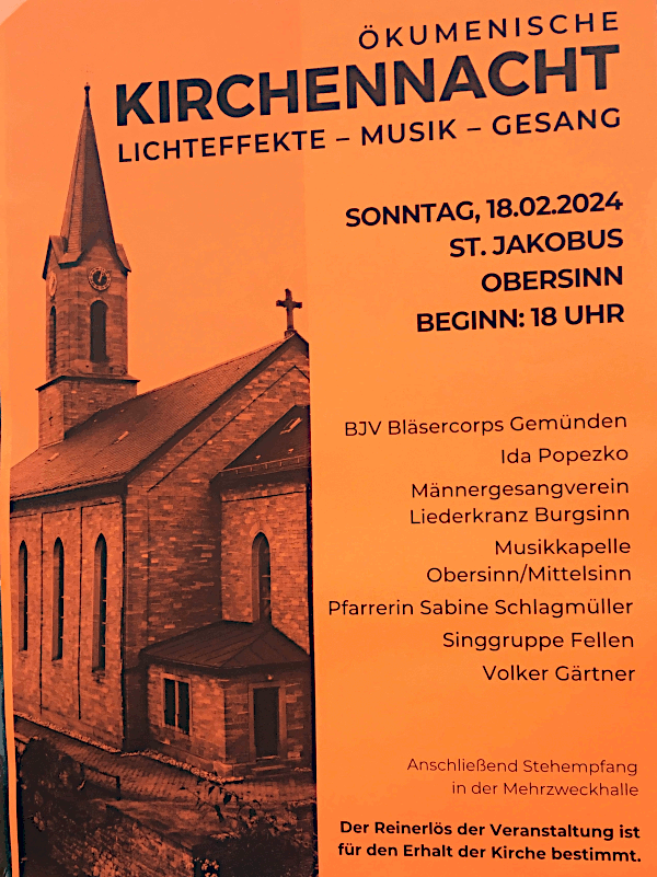 Ökumenische Kirchennacht in Burgsinn